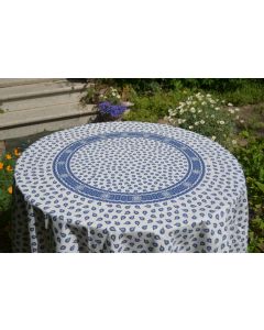 Les Olivades Tablecloth Indianaire White/Blus